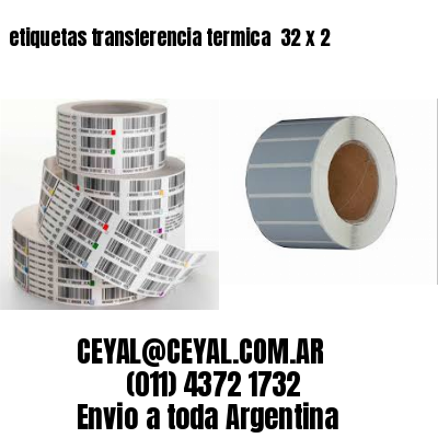 etiquetas transferencia termica  32 x 2