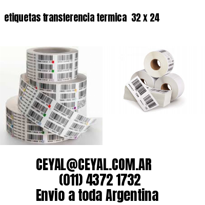 etiquetas transferencia termica  32 x 24