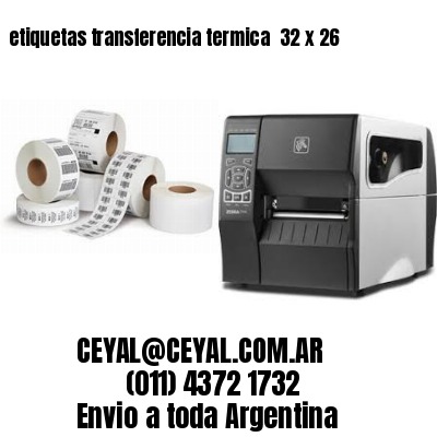 etiquetas transferencia termica  32 x 26