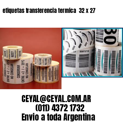 etiquetas transferencia termica  32 x 27
