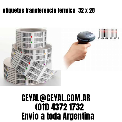 etiquetas transferencia termica  32 x 28