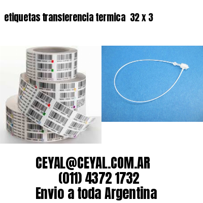 etiquetas transferencia termica  32 x 3
