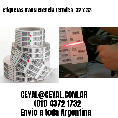 etiquetas transferencia termica  32 x 33