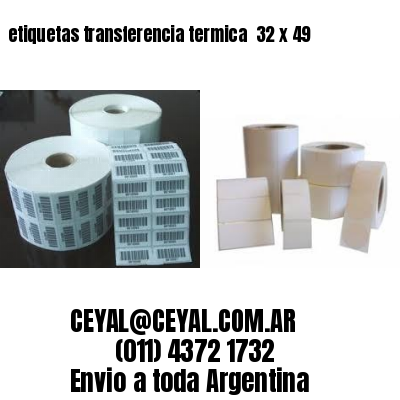 etiquetas transferencia termica  32 x 49