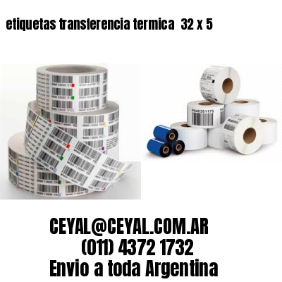 etiquetas transferencia termica  32 x 5