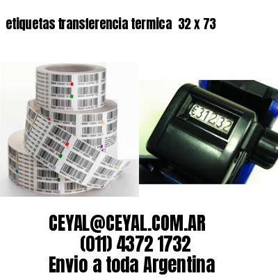 etiquetas transferencia termica  32 x 73
