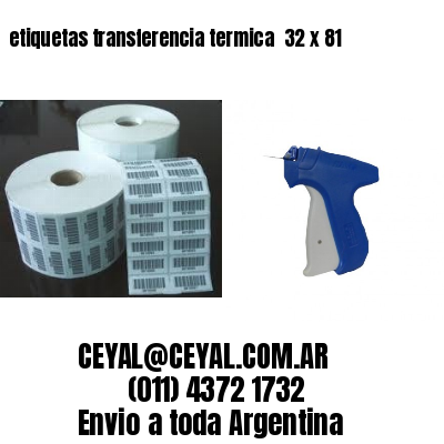etiquetas transferencia termica  32 x 81
