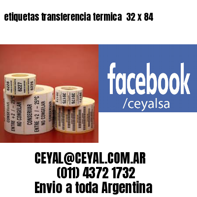etiquetas transferencia termica  32 x 84