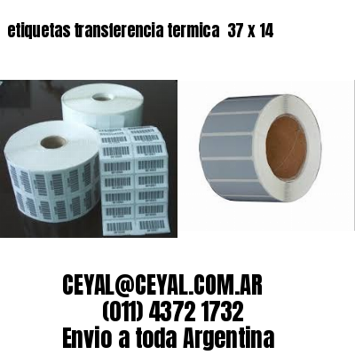 etiquetas transferencia termica  37 x 14