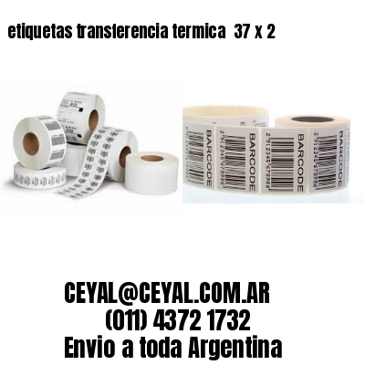 etiquetas transferencia termica  37 x 2