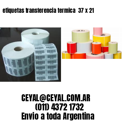 etiquetas transferencia termica  37 x 21