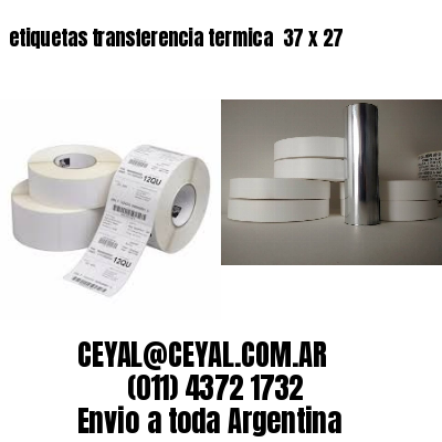 etiquetas transferencia termica  37 x 27