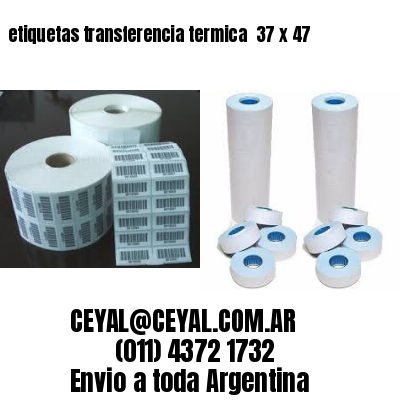 etiquetas transferencia termica  37 x 47