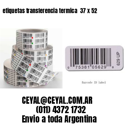 etiquetas transferencia termica  37 x 52
