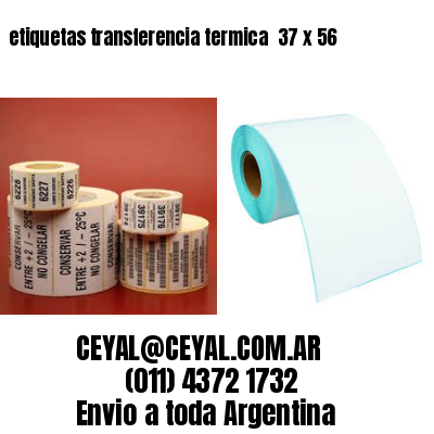 etiquetas transferencia termica  37 x 56
