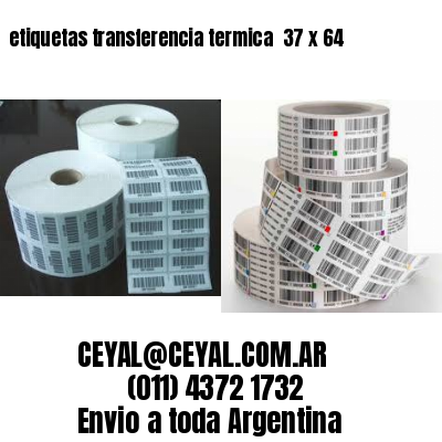 etiquetas transferencia termica  37 x 64