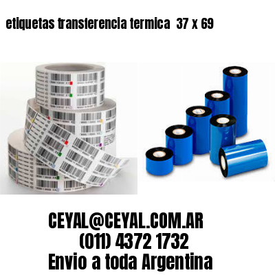 etiquetas transferencia termica  37 x 69