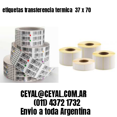 etiquetas transferencia termica  37 x 70