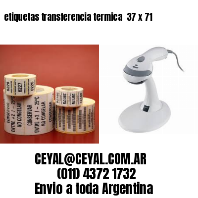 etiquetas transferencia termica  37 x 71