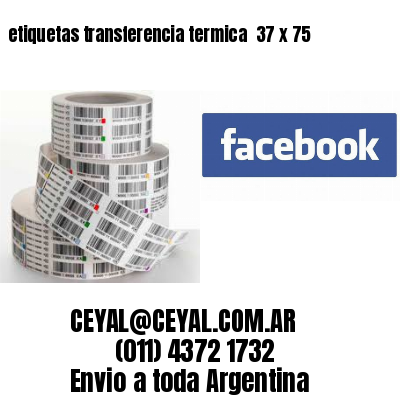 etiquetas transferencia termica  37 x 75