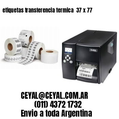 etiquetas transferencia termica  37 x 77