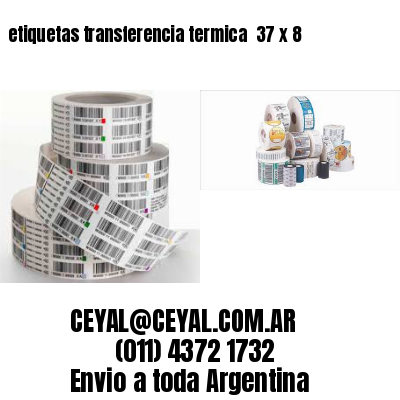 etiquetas transferencia termica  37 x 8