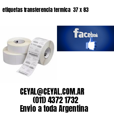 etiquetas transferencia termica  37 x 83