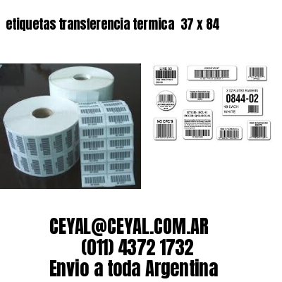 etiquetas transferencia termica  37 x 84