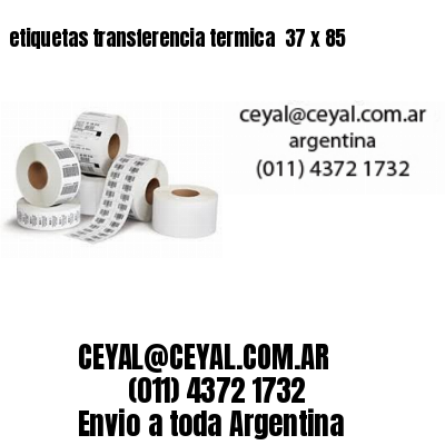 etiquetas transferencia termica  37 x 85