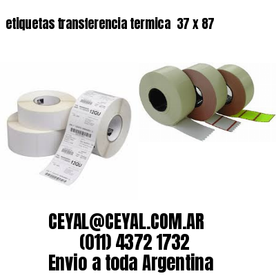 etiquetas transferencia termica  37 x 87