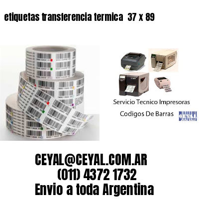 etiquetas transferencia termica  37 x 89
