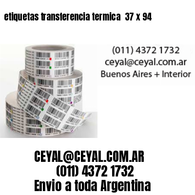 etiquetas transferencia termica  37 x 94