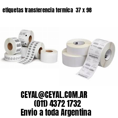etiquetas transferencia termica  37 x 98