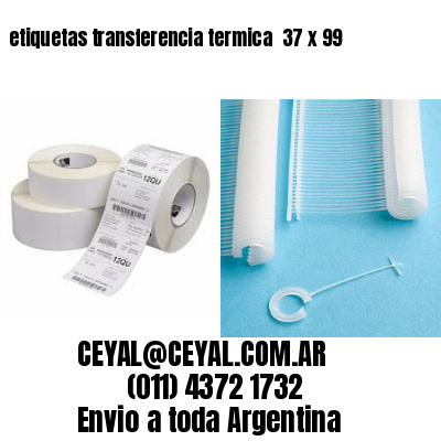 etiquetas transferencia termica  37 x 99