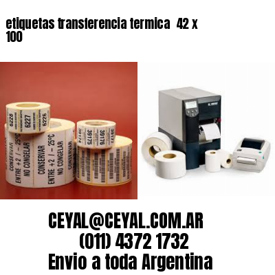 etiquetas transferencia termica  42 x 100