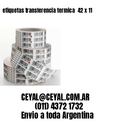 etiquetas transferencia termica  42 x 11
