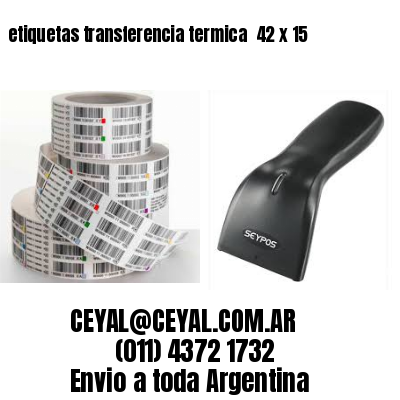 etiquetas transferencia termica  42 x 15