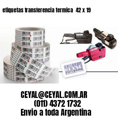 etiquetas transferencia termica  42 x 19