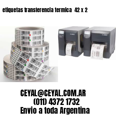 etiquetas transferencia termica  42 x 2