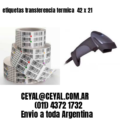 etiquetas transferencia termica  42 x 21