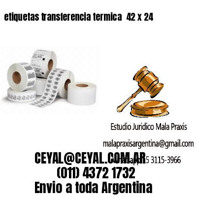 etiquetas transferencia termica  42 x 24