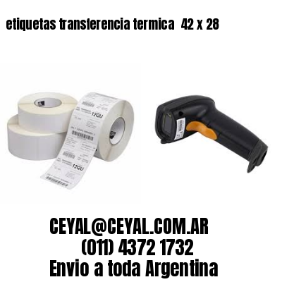 etiquetas transferencia termica  42 x 28