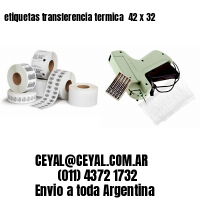 etiquetas transferencia termica  42 x 32