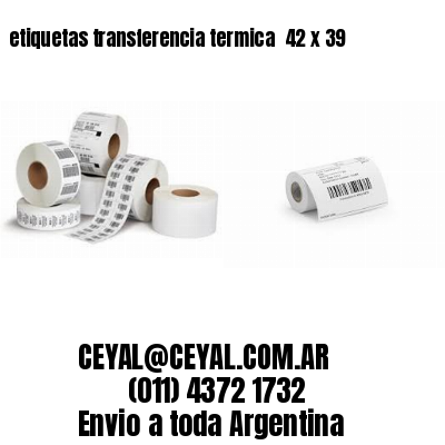 etiquetas transferencia termica  42 x 39