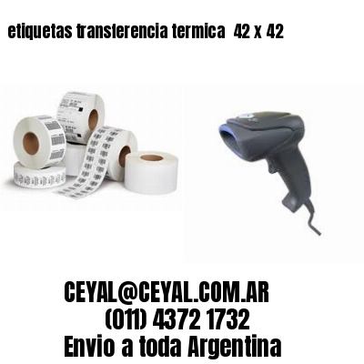 etiquetas transferencia termica  42 x 42