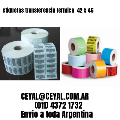 etiquetas transferencia termica  42 x 46