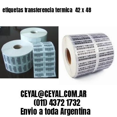 etiquetas transferencia termica  42 x 48