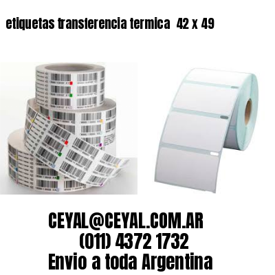 etiquetas transferencia termica  42 x 49