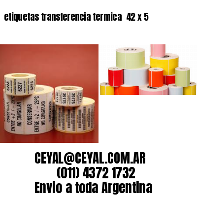 etiquetas transferencia termica  42 x 5