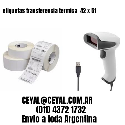 etiquetas transferencia termica  42 x 51
